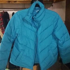 Lands End Down Jacket Size Small Teal